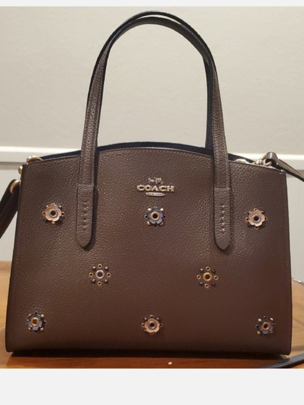 Like NEW Coach Charlie 28 Carryall With Scattered Rivets